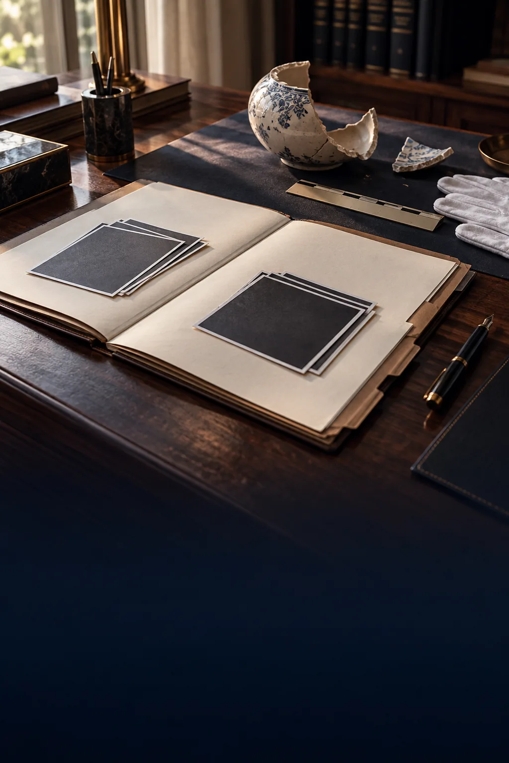 Civil case file and documented damaged property representing tort and liability matters